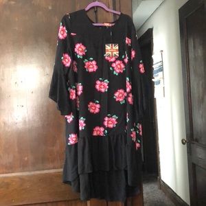 Flower Print Chiffron Dress